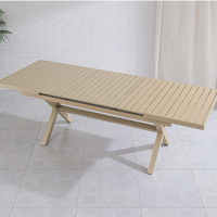 Moderner Leichtgewichtiger Aluminium Klappbarer Teleskopischer Minimalistischer Outdoor-Esstisch für Garten Wohnzimmer Krankenhaus Hotel Nutzung