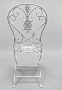 <span class=keywords><strong>Set</strong></span> di <span class=keywords><strong>Tavolo</strong></span> e <span class=keywords><strong>Sedie</strong></span> Pieghevoli in Ferro Stile Retrò Francese per Esterni, Balcone, <span class=keywords><strong>Giardino</strong></span>, Caffè, Matrimoni e Banchetti - Product Image 6