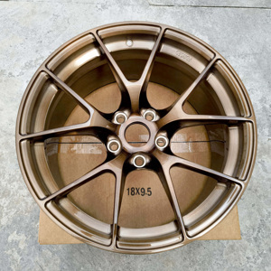Jantes forgées Maiersu en <span class=keywords><strong>bronze</strong></span> brossé 18-22 pouces 5x120 5x114.3, concaves profondes, monobloc, en alliage, compatibles avec BMW M3 M4 Tesla Mustang - Product Image 3
