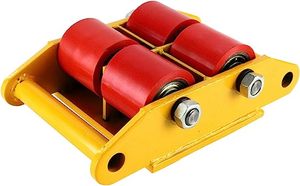 Heavy Duty Machine Dolly Skate Machinery Roller Mover <strong>Cargo</strong> <strong>Trolley</strong> <strong>6</strong> <strong>Ton</strong> 13200lb Steel Rollers 360 Degree Rotation - Product Image 4