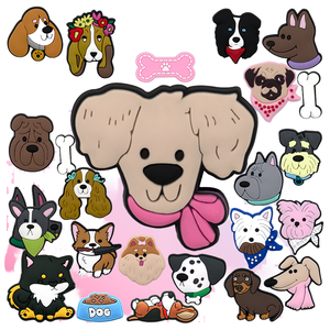 Venta al por mayor de dijes de PVC de goma duraderos y ecológicos con diseño de animales de dibujos animados para calzado, hechos en Vietnam. - Product Image 2