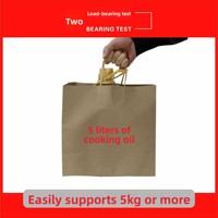 Sac fourre-tout en papier kraft biodégradable personnalisable à fond carré pour emballage alimentaire à emporter, cadeau, publicité, en stock, imprimé UV, bougie