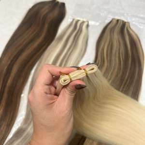 अदृश्य बालों के प्रकार एक्सटेंशन रेमी सीधे रंगे बालों के थोक पूर्ण बालों का घनत्व cule गठबंधन विक्रेता शैली के साथ - Product Image 5