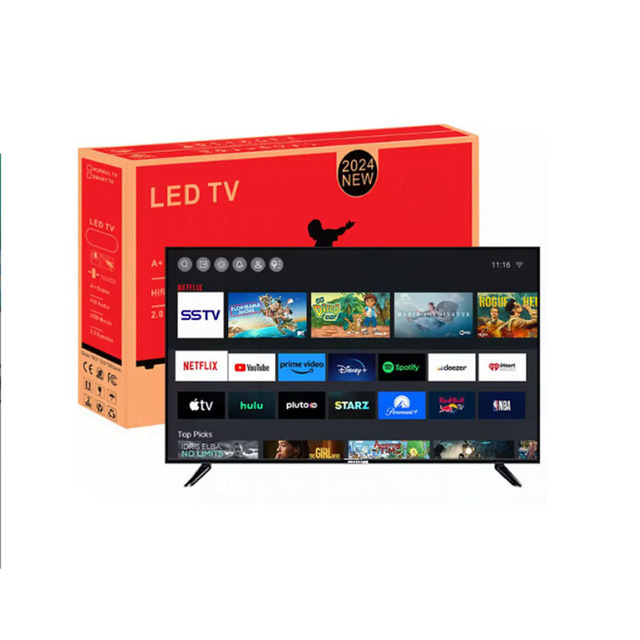 OEM Custom 32 40 43 50 55 58 Inch 4K Smart Android TV IPS LED LCD Digital Television for Europe Africa Middle East Wholesale