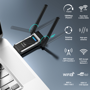 <span class=keywords><strong>Adaptateur</strong></span> USB externe WiFi 6 EP-AX1693S 1800 Mbps 2,4 G/5 GHz double bande 802.11AX Dongle <span class=keywords><strong>sans</strong></span> <span class=keywords><strong>fil</strong></span> USB 3.0 <span class=keywords><strong>pour</strong></span> <span class=keywords><strong>Windows</strong></span> 11 en stock - Product Image 3