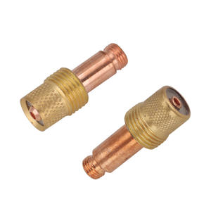 หัวเชื่อมทองแดงเคลือบสำหรับเชื่อมทิก รุ่น QQ150 QQ160 WP17 อุปกรณ์เสริมสำหรับเชื่อมอาร์กอน พร้อมตะแกรงและตัวนำทิศทางการไหล - Product Image 2