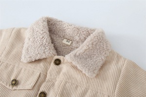 Giacca Invernale Trapuntata in Stile Coreano, in Velluto a Coste Ecologico e Traspirante, Cappotti per Bambini e Bambine - Product Image 5