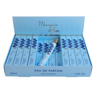 MARQUISE BLEUE 35ML Coffret de parfum en format échantillon Vaporisateur pour le corps Brume parfumée au citron Utilisation quotidienne Parfum en forme de flacon Fabriqué en Chine - Product Image 1