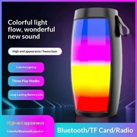 Enceinte Bluetooth portable sans fil à écran LED RGB intégral avec cordon, caisson de basses, son stéréo, audio TF USB, pour fêtes en extérieur
