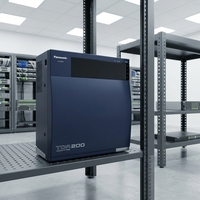 Système IP PBX hybride Panasonic KX-TDA200, prend en charge jusqu'à 128 extensions numériques/analoggiques, 10 emplacements pour cartes universelles.