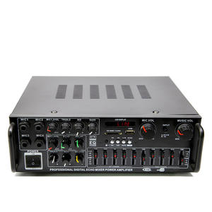 Vente chaude en gros Amplificateur de voiture à double usage karaoké extérieur égaliseur Bluetooth haute puissance pour la maison - Product Image 1