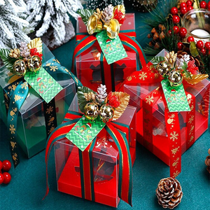 Cintas Navideñas, 18 Rollos de Cinta de Satén de Poliéster de Colores, 1.5cm y 2.5cm, para Manualidades, Envoltura de Regalos y Decoración del Hogar - Product Image 5