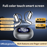 Casque de traduction YYK-Q16 Pro Support OWS Crochet d'oreille Écouteurs de sport Écouteurs à écran tactile couleur LCD avec suppression du bruit