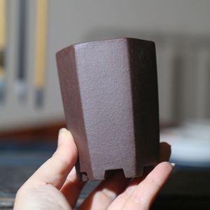 Maceta Hexagonal Pequeña de Zisha de Yixing para Bonsái, Estilo Clásico - Product Image 4