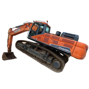 Excavatrice Doosan DX530LC, couleur orange, type chenillé, engin de construction lourd, équipement d'occasion, 5300 kg, 0-2000 heures, origine Corée - Product Image 3