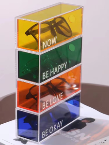 High Quality Transparent <b>Sunglasses</b> Decorate Display Box Acrylic Packaging Gift Box - Product Image 5