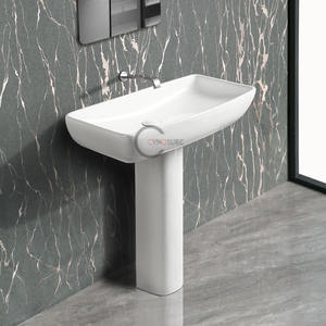Lavabo de Pie Ecológico de Forma Cuadrada, Lavabo Personalizado para Baños Interiores de Hoteles - Product Image 1