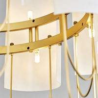 Luminaire d'intérieur nordique personnalisé, éclairage pour escalier, chambre à coucher, couloir, lampe suspendue, décoration simple pour la maison, lustre de luxe