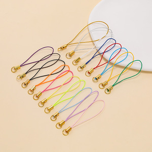Petit cordon en alliage pour accessoires DIY, sangle de téléphone portable, porte-clés doré et coloré, 12 pouces, polyester plaqué - Product Image 1