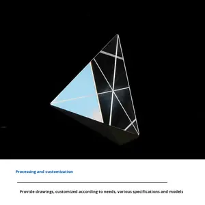 Hao Xuan 삼각형 콘 레이저 거리 측정기 Bk7 실버 코팅 반사 프리즘 역 반사 특수 가장자리 고정밀 - Product Image 4