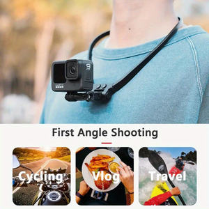 Support de cou portable pour caméra d'action, idéal pour vlogging, enregistrement, tournage en extérieur et voyages, compatible avec les téléphones – Vente en gros, haute qualité, prix abordable - Product Image 5