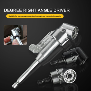 1/4 "Hex Shank trình điều khiển khoan bit Adapter góc bên phải khoan tập tin đính kèm <span class=keywords><strong>90</strong></span> độ không dây khoan Adapter Screwdriver phụ kiện - Product Image 2