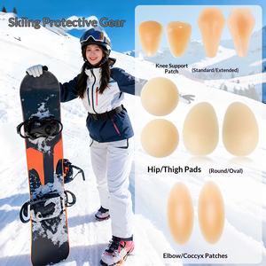 Duurzame, onzichtbare siliconen heup- en billenpads voor heren- en damesondergoed, bodysuit shaper, comfortabele druppelvorm - Product Image 6