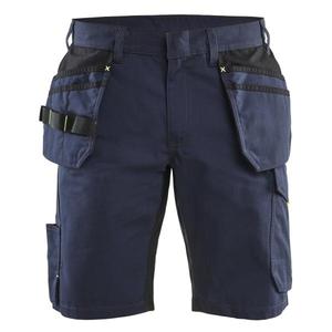 BLAKLADER - 149413308633C60 Pantalones cortos de servicio con bolsillos para clavos Azul marino oscuro/Amarillo de alta visibilidad-EAN 7330509920756 ROPA DE TRABAJO DE 2017 - Product Image 1