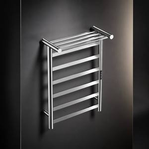 AYDIN Toallero Calefactor Moderno de Acero Inoxidable con Acabado Espejo, Montado en Pared, Ahorro de Energía, 50cm de Longitud, 3 Años de Garantía - Product Image 1