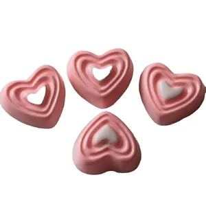 Resin Pink Heart Chocolate Decoration Crafts Cute Flat Back Cabochon Embellishments For Scrapbooking DIY Accessories