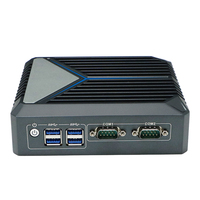 N100 micro computadora Terminal de autoservicio Quiosco 2 puertos Ethernet Mini PC con ranura para tarjeta SIM