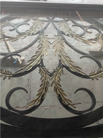 Porte principale en fer forgé Baodu / Porte en fer forgé et en verre / Design de grille de porte en fer