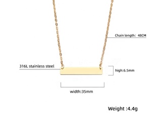 Mestiere Lupo nome <span class=keywords><strong>collana</strong></span> personalizzato personalizzato minimalista dainty Gioielli in acciaio inox inciso Piazza Della <span class=keywords><strong>Collana</strong></span> del choker - Product Image 5
