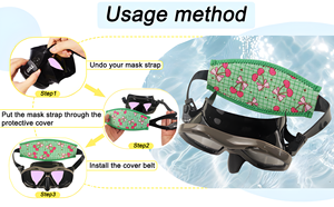 หน้ากากดำน้ำสกูบ้าแบบมีสายรัดหน้ากากสำหรับดำน้ำเล่นกีฬาทางน้ำ - Product Image 5