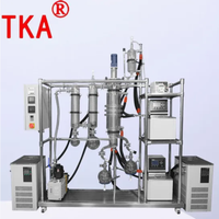 Equipo de Destilación Molecular de Alto Vacío con Condensador de Dos Etapas, Alimentación Continua y Estructura Horizontal para Aceites Esenciales
