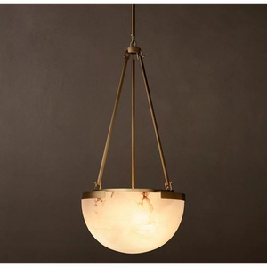 Lampadario in Alabastro, Luce <span class=keywords><strong>a</strong></span> <span class=keywords><strong>Sospensione</strong></span> di Lusso per <span class=keywords><strong>Soggiorno</strong></span> e Villa, Design Rotondo alla Moda, Illuminazione di Design - Product Image 2