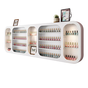 Nail Polish Organizer & Cosmetic <b>Display</b> Shelf — <b>Wall</b>-Mounted Nail Art Rack, Salon Storage & <b>Display</b> Shelf for Nail Shops - Product Image 6