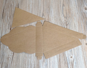 Boîte triangulaire en carton kraft jaune écologique de qualité alimentaire, emballage de crêpes, <span class=keywords><strong>pizza</strong></span>, tranche de gâteau, vente en gros - Product Image 4