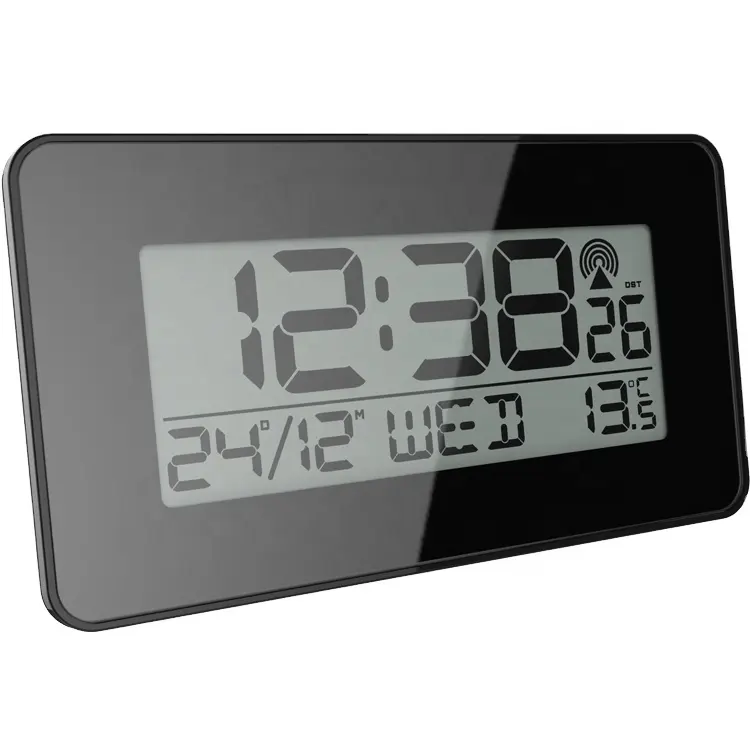 Big LCD Display Powered by Battery Kitchen Table Digital RCC Alarm Clock with Backlight