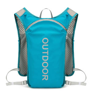 Gilet d'hydratation multifonctionnel en nylon pour la course à pied Veste Running Sans <span class=keywords><strong>Manche</strong></span> Safety Reflective Sports Water Backpack Bag for Cycling - Product Image 2