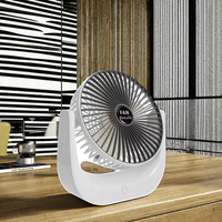 Ventilateur de table électrique rechargeable 12V à batterie lithium, commande tactile USB, 3 vitesses, en plastique, pour usage domestique, hôtelier et extérieur
