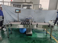 Distributeur automatique pneumatique de boissons liquides (miel, yaourt, lait) à 3 têtes en acier inoxydable, motorisé et de haute précision