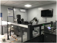Système d'essai de compression du béton automatique ZNY-2000 One-Drive-One 2000kN avec presse servo électro-hydraulique + robot 6 axes
