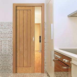 Prima <span class=keywords><strong>carta</strong></span> singola <span class=keywords><strong>adesiva</strong></span> in legno di alta qualità Hardware insonorizzato interno doppio solido porta scorrevole in legno - Product Image 6