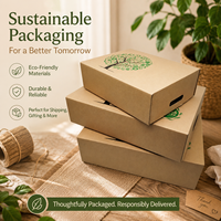Boîte en carton ondulé personnalisée avec logo OEM, impression de précision, empilable, pour l'emballage écologique des fruits frais, destinée aux marques de vente au détail