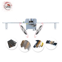 45องศาตัดใบมีดคู่อลูมิเนียมประตูกรอบรูปวัสดุ Feeding Rack อุปกรณ์เครื่องมือเครื่อง