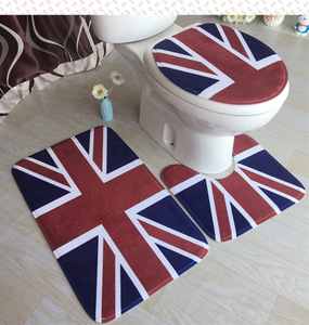 Epsilon Teppich Badezimmer Toilettenvorleger Waschbarer Tapete Banheiro Badezimmermatten-Set Flanell Rutschfeste Küchen- und Badematte - Product Image 4