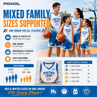 Conjunto de Camisetas de Baloncesto Familiares Personalizadas, Ropa Deportiva a Juego para Padres e Hijos, para Eventos Comunitarios, Campamentos, Clubes y Actividades Grupales