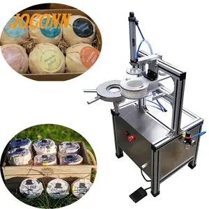 Hot sale round shape soap pleat wrapping machine disposable organic soap stamper machine for gift industry