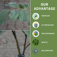 Ranting Daun Fiddle Leaf Fig Buatan 6 kaki, Daun Berumbai, untuk Dekorasi Vas Rumah, Pernikahan, Thanksgiving, Natal